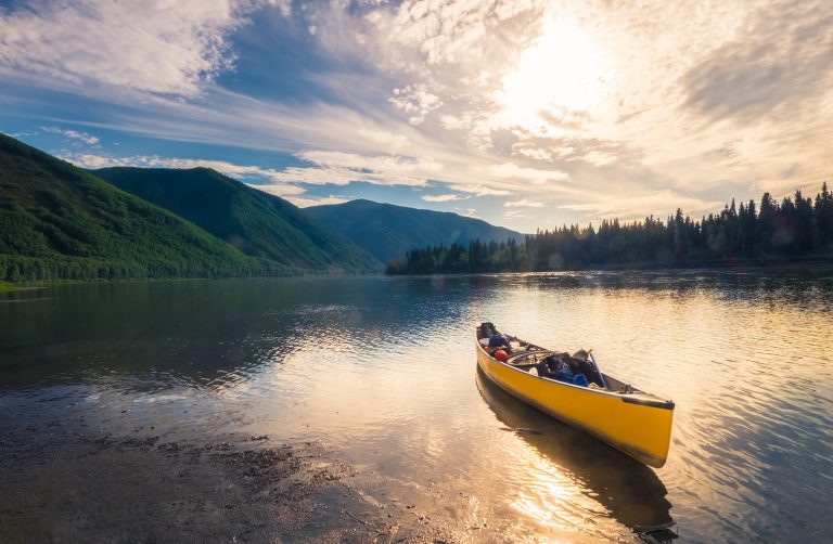 Kayak sailing on water